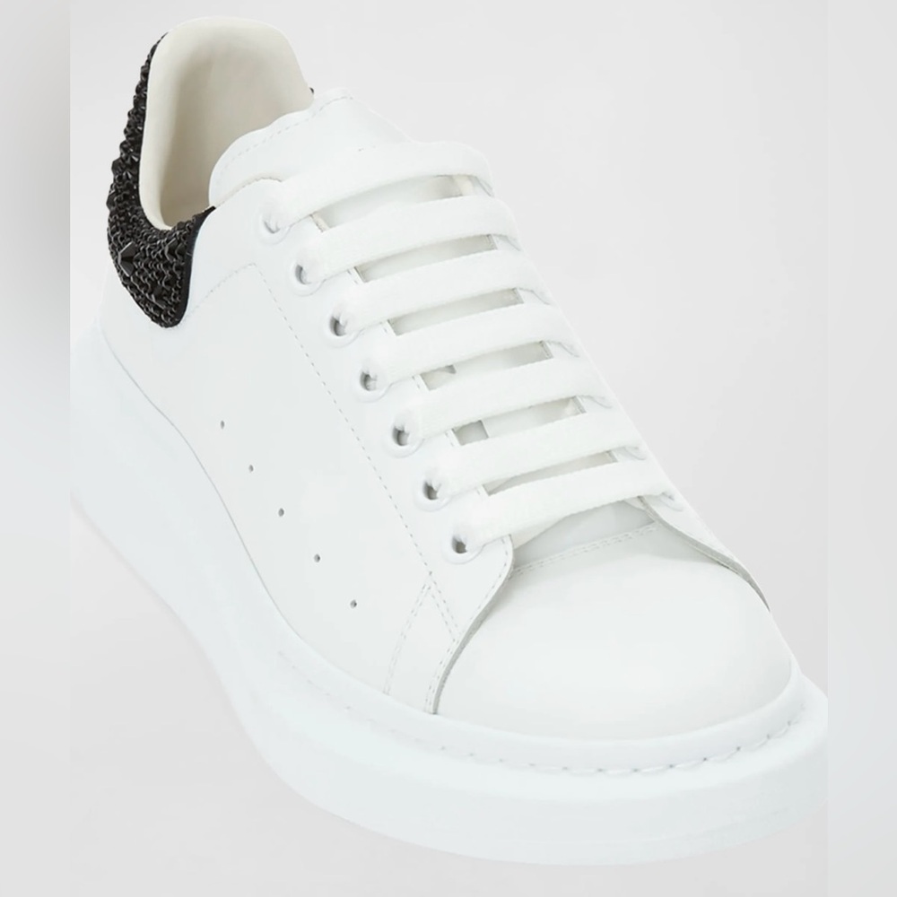 ✨ Alexander McQueen Oversized Crystal Heel Sneakers – Men’s Size 10 ✨